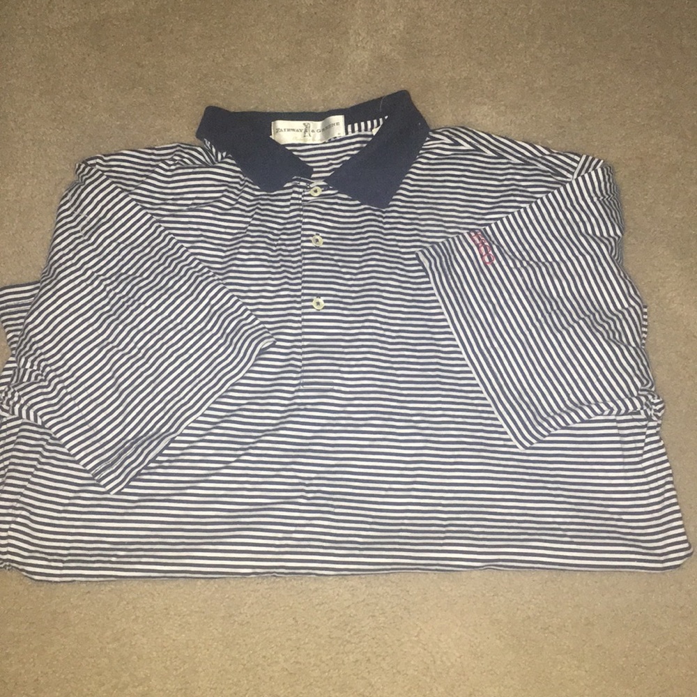 Fairway and Greene striped polo shirt 👕